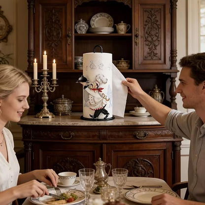 Chef-Style Paper Towel Holder, Multi-Scene Decoration for Kitchen