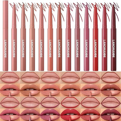 12-Color Matte Lip Liner Set