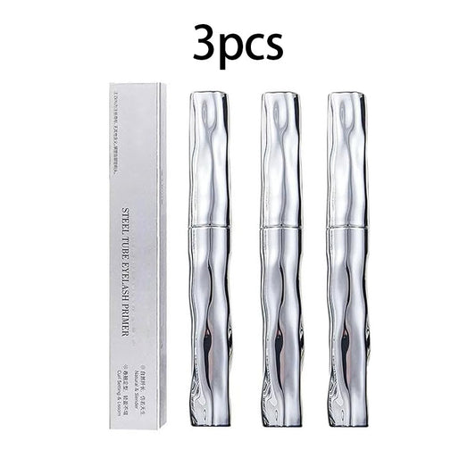 3pcs Waterproof Long Curling Steel Tube Eyelash Primer - Natural & Non-Smudged