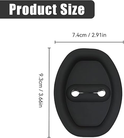 4PCS Silicone Car Door Latch Guard Covers for Car Door Protector & Noise Reduction