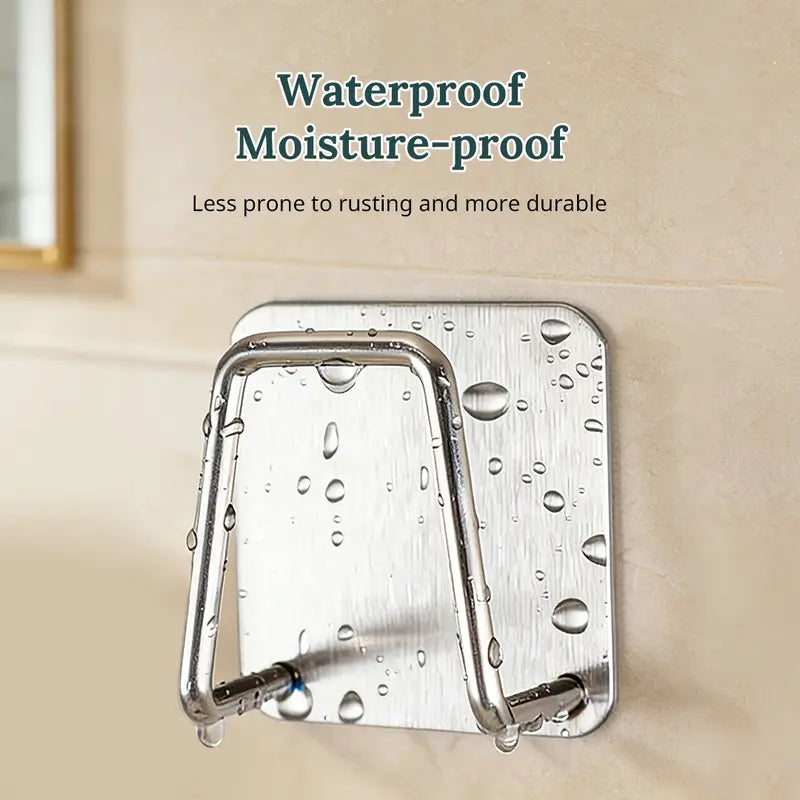 4 Counts Stainless Steel Sponge Holder for Kitchen Sink