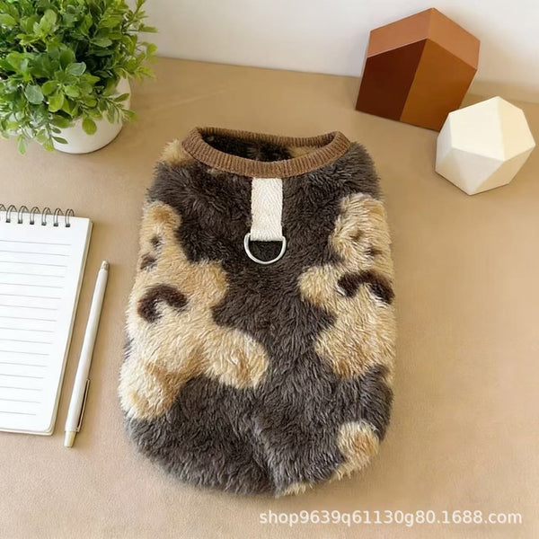 Winter Fleece Pet Vest for Cats & Small Dogs