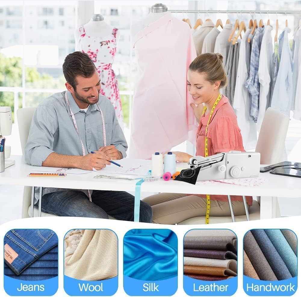 Handheld Electric Portable Sewing Machine for Beginners, Travel, Home and DIY