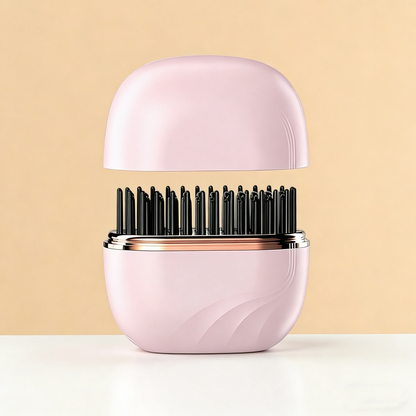 Mini Hair Straightener Comb - Negative Ion Cordless Hot Comb for Women and Girls