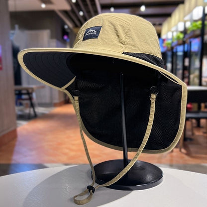 Outdoor Sun Protection Hat - Unisex Summer FishermanHat with Neck Flap