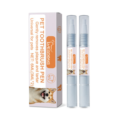 2PCS Pet-specific dental cleaning toothbrush