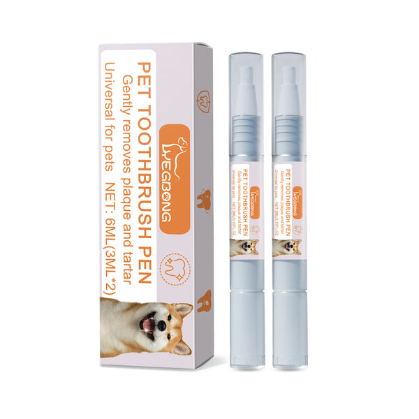 2PCS Pet-specific dental cleaning toothbrush