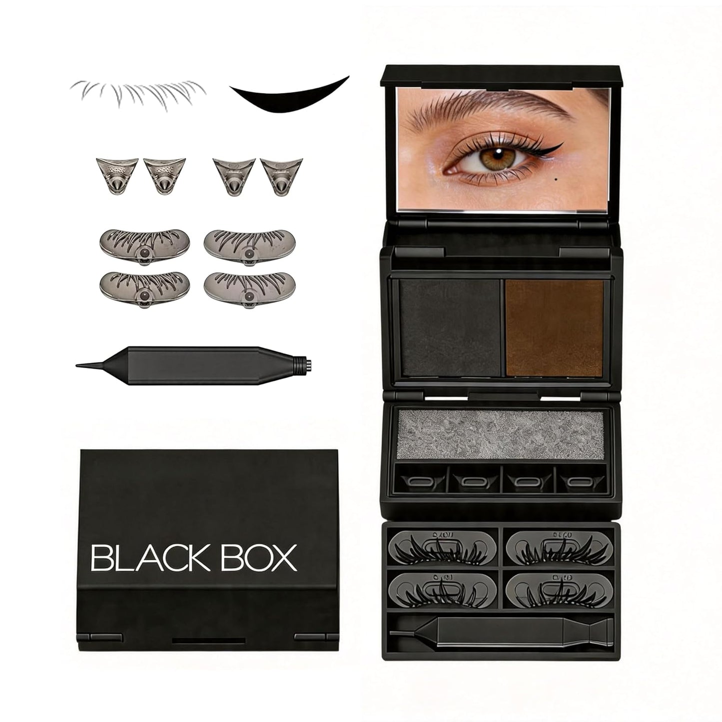 3-in-1 Eyelash & Eyeliner Stamp Kit with Beauty Mark