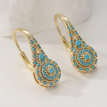 Synthetic Turquoise Earrings