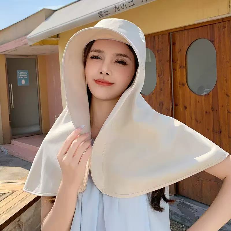 Women's Sun Hat – Wide-brimmed design with a neck flap