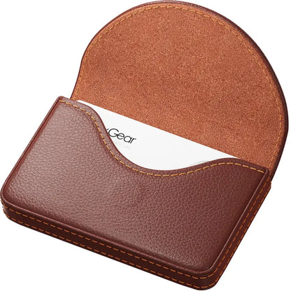 PU Leather Business Card Case,Pocket Name Card Holder Wallet for Purse