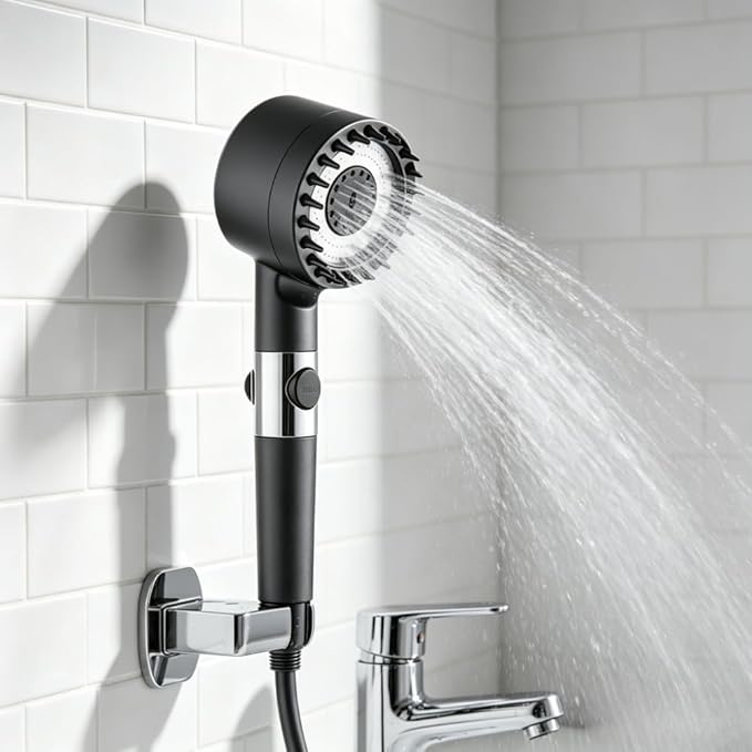 Turbo High Pressure Shower Head With Water Filter