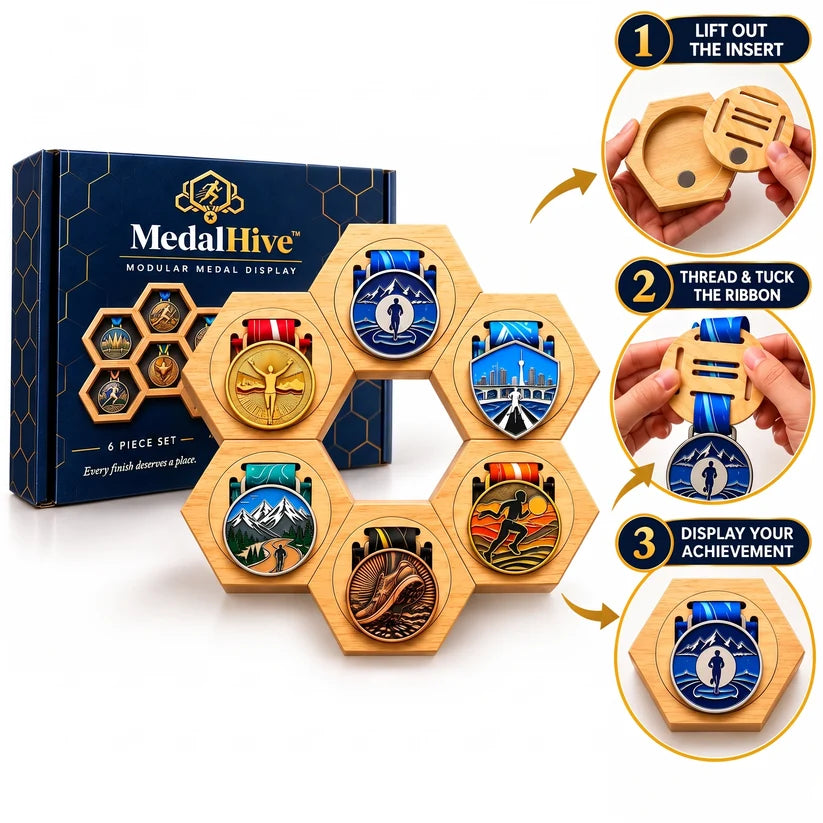 Fashion Wooden Medal Holders Display Stand Wall Rack