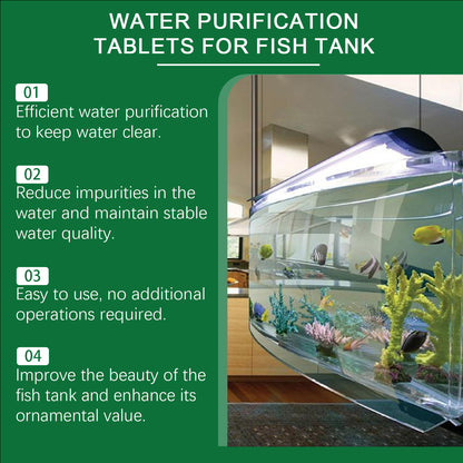 Aquarium Water Clarifying Tablets for Algae Control and Sludge Management