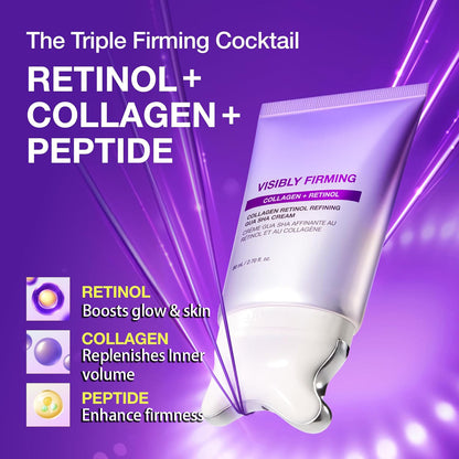 Collagen Retinol Refining Gua Sha Cream For Lifting & Firming, Daily Moisturizer, Fine Line Care