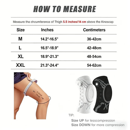 Adjustable Compression Knee Support – Knob Design + Patella
