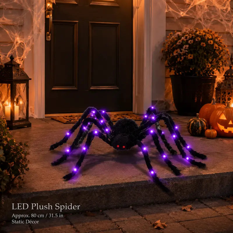 Light-up spider Halloween decoration