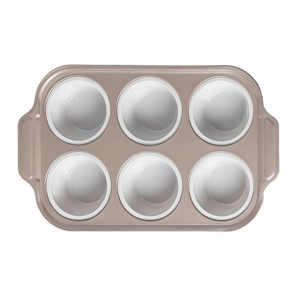 Silicone Foldable Baking Pans With Metal Frame Nonstick, 6 /12Cups for Baking