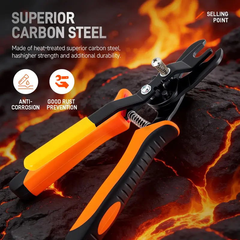 1-Hand Op. Heavy Duty Push-to-Connect Air Hose Connector Remover Pliers
