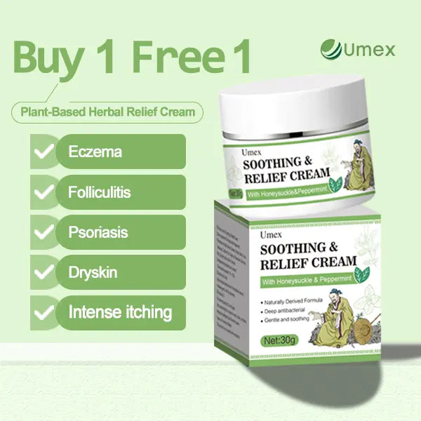 All-Natural Plant-Based Herbal Relief Cream–Soothe & Relieve Itching