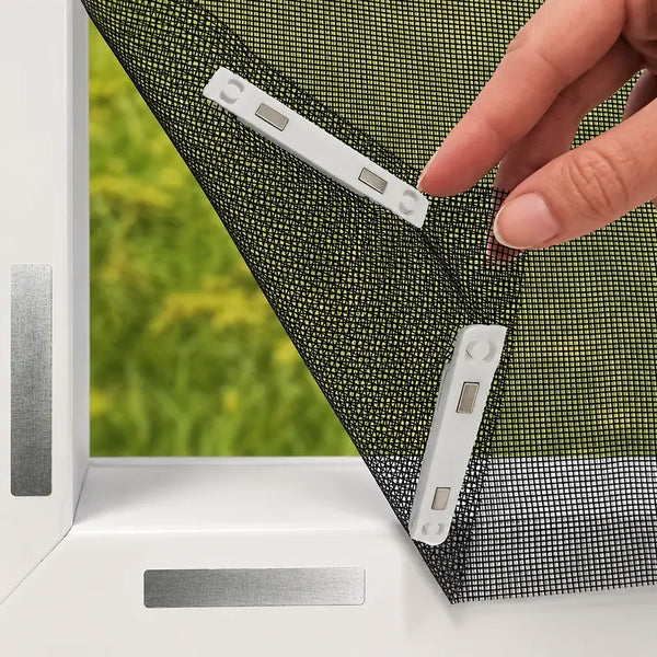 Magnetic Window Screen, No Drilling & Easy Installation
