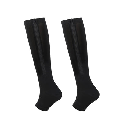 Open Toe Zipper Gradient 15-20 mmHg Knee
