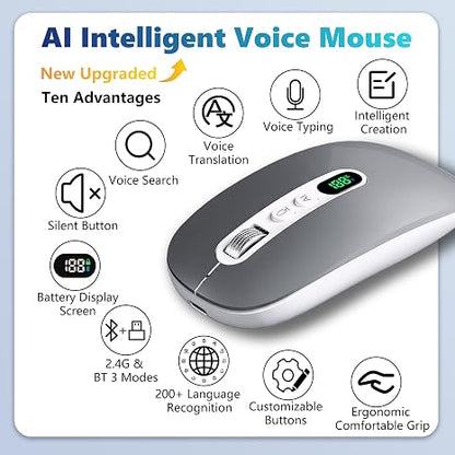 AI mouse with voice input and chat functions