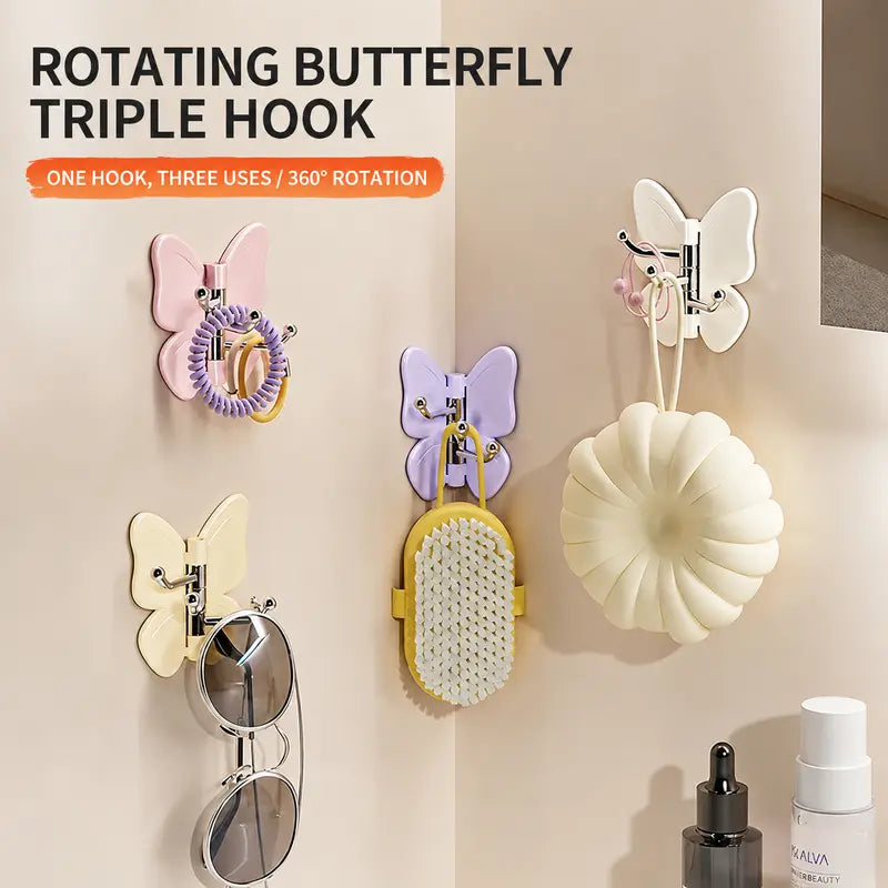 4PCS Rotating Butterfly Hooks