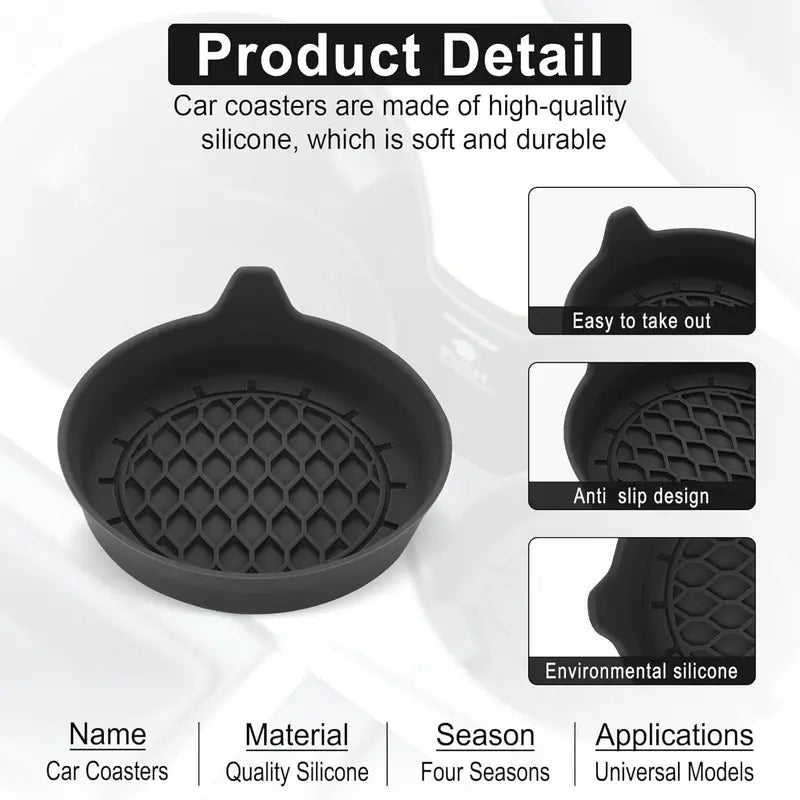 4PCS Silicone pad for car cup holder