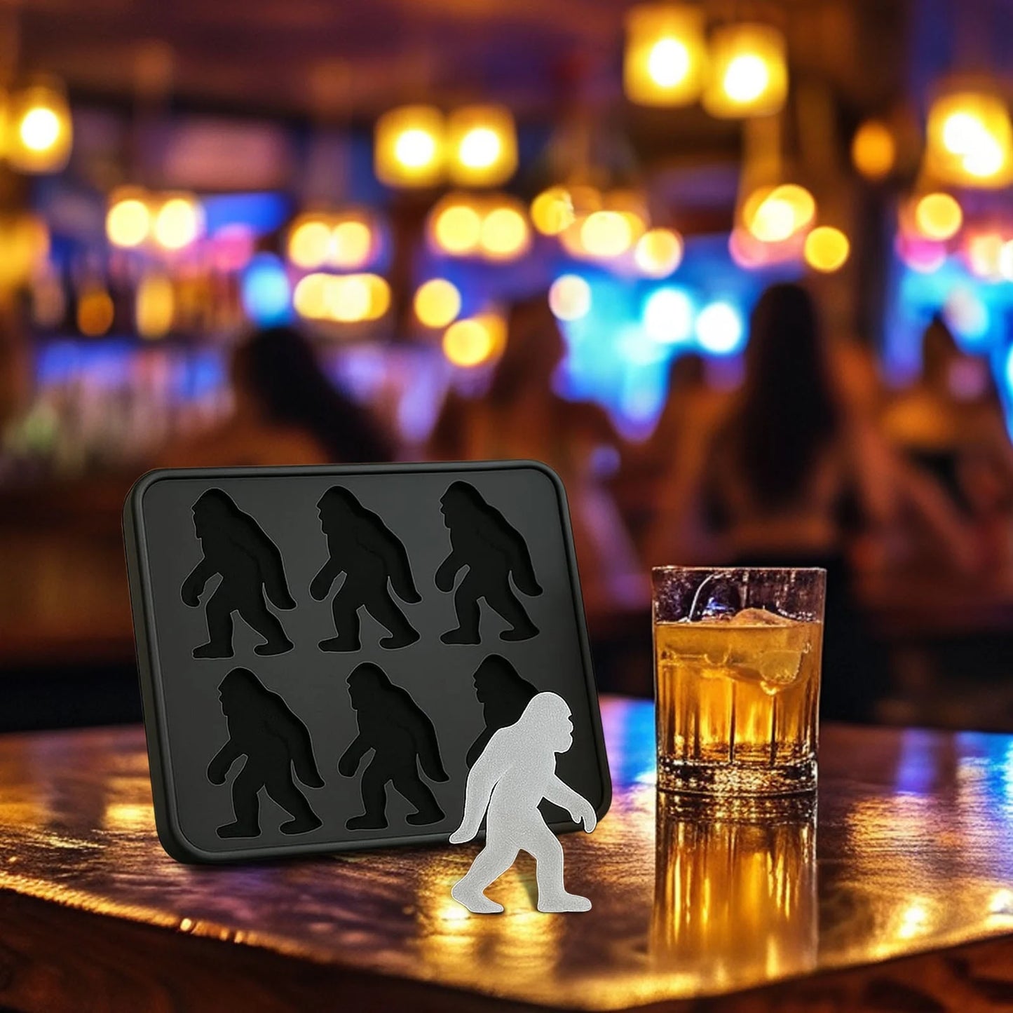 Bigfoot Ice Mold, Sasquatch Shape Silicone Ice Cube Molds, Easy Release & Dishwasher Safe