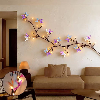 LED Flexible Vine Lights with Butterflies