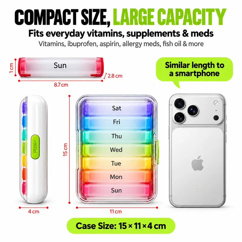 7-Day Lightproof Medicine Box