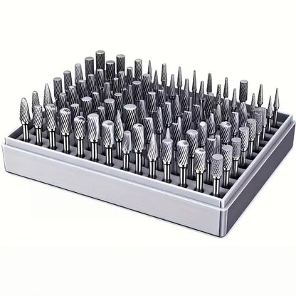20pcs High-Speed Steel Rotating Burrs  Set | 10 Kinds of Cutter Head Shape Carving Grinding Head 1/8 "Shank