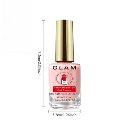 2PCS Natural Pink Nail Strengthener - 10 ml Nail Care Treatment