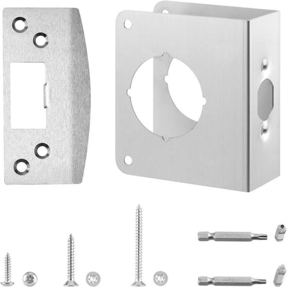 Door Reinforcement Plate & Security Strike Plate for 1-3/4" Doors