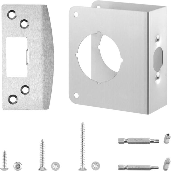 Door Reinforcement Plate & Security Strike Plate for 1-3/4