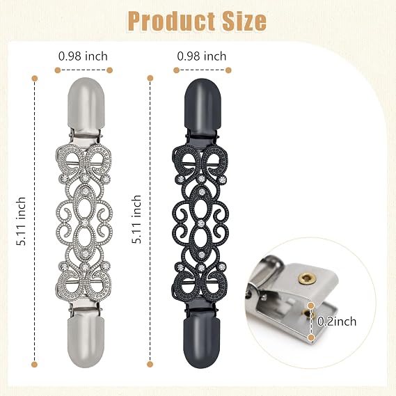 4PCS Vintage-style dress cinch clip