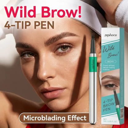 2PCS 4 Tip Precise Microblade Eyebrow Pencil That Looks Like Hair