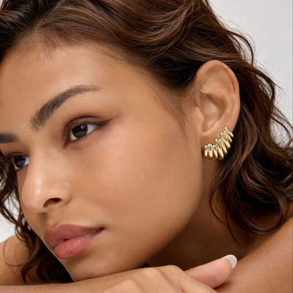 14K Gold-Plated Women’s Fashion Stud Earrings