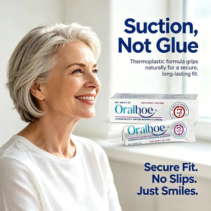 2PCS Oral Thermoplastic Denture Cushion Liner - Secure Hold