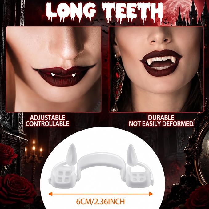 2PCS Expandable Halloween Vampire Fangs Set