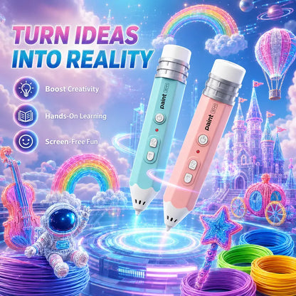 3D Pen Set for Kids, Easy to Use, Learn from Home Art