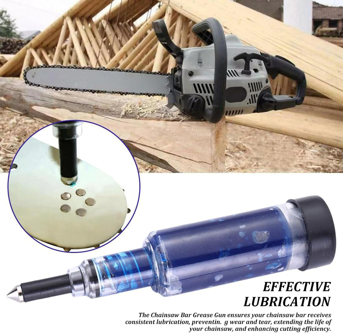 Heavy-Duty Chain Saw & Lawn Mower Oil Injector