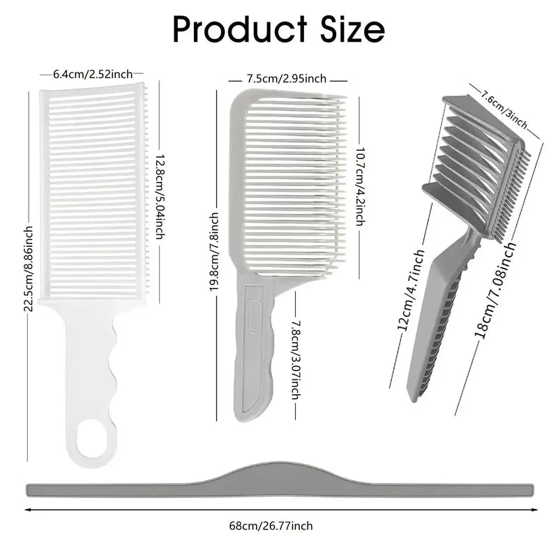 4-Piece Self Haircut Trimming Set with Adjustable Silicone Guide Band