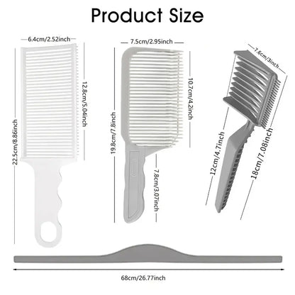 4-Piece Self Haircut Trimming Set with Adjustable Silicone Guide Band