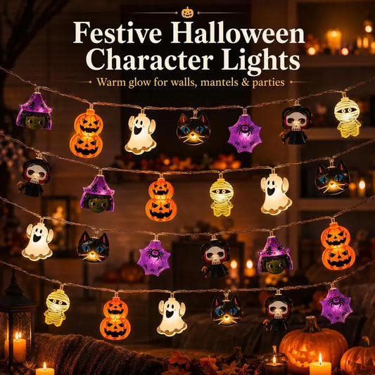USB-Powered Pumpkin LED String Lights