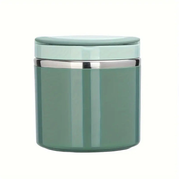 Stainless Steel Bento Style Boxed Lunch Box with Handle - Leakproof