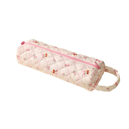 Portable Zipper Cosmetic Makeup Pouch with Handle