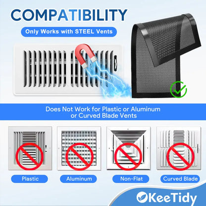 2PCS Magnetic Household Anti-Mold and Moisture-Proof Floor Vent Cover