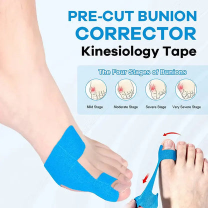 30PCS Pre‑Cut Bunion Corrector Kinesiology Tape
